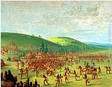 George Catlin Indian Ball Game painting